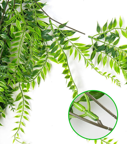 Artificial Monstera Deliciosa Plant 21 Inch, Fake Tropical Palm Tree Faux Greenery Leaves Plants for Indoor Outdoor Home Office Garden Houseplants Decor Wedding Party DIY Decoration - 1 Pack