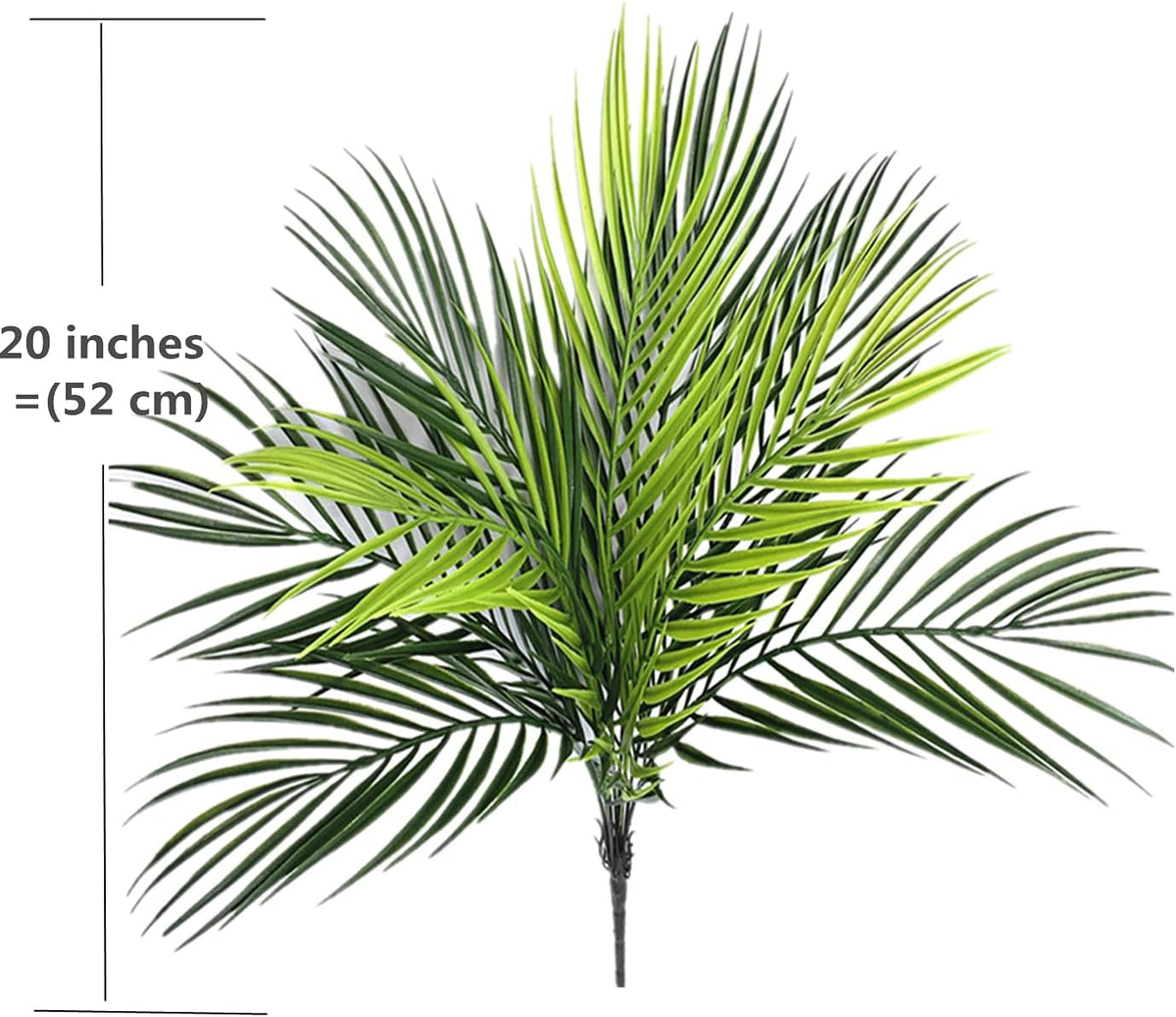 Artificial Monstera Deliciosa Plant 21 Inch, Fake Tropical Palm Tree Faux Greenery Leaves Plants for Indoor Outdoor Home Office Garden Houseplants Decor Wedding Party DIY Decoration - 1 Pack