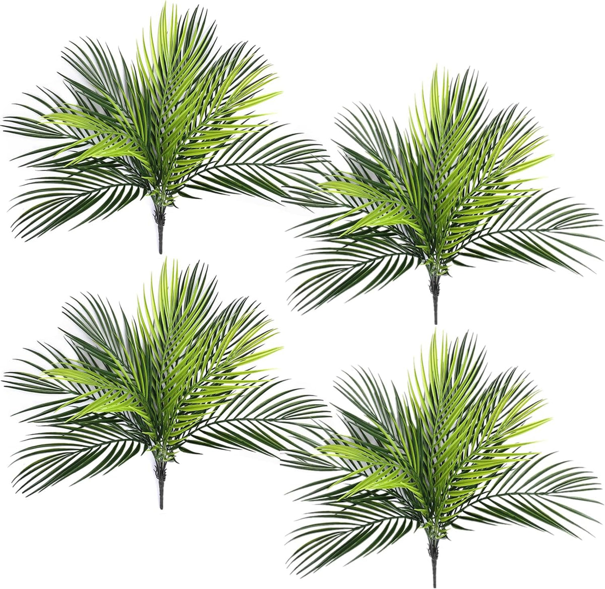 Artificial Monstera Deliciosa Plant 21 Inch, Fake Tropical Palm Tree Faux Greenery Leaves Plants for Indoor Outdoor Home Office Garden Houseplants Decor Wedding Party DIY Decoration - 1 Pack