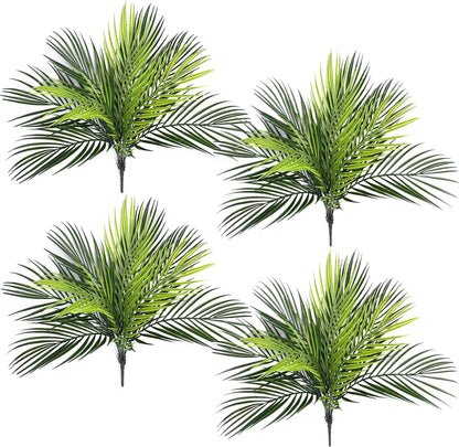 Artificial Monstera Deliciosa Plant 21 Inch, Fake Tropical Palm Tree Faux Greenery Leaves Plants for Indoor Outdoor Home Office Garden Houseplants Decor Wedding Party DIY Decoration - 1 Pack