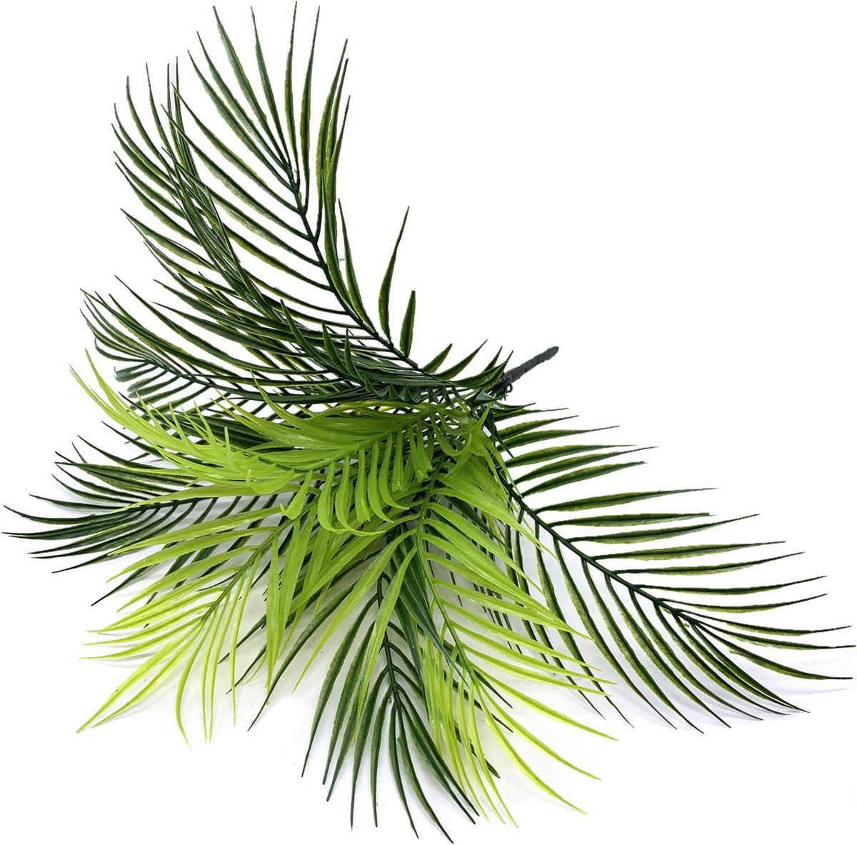 Artificial Monstera Deliciosa Plant 21 Inch, Fake Tropical Palm Tree Faux Greenery Leaves Plants for Indoor Outdoor Home Office Garden Houseplants Decor Wedding Party DIY Decoration - 1 Pack