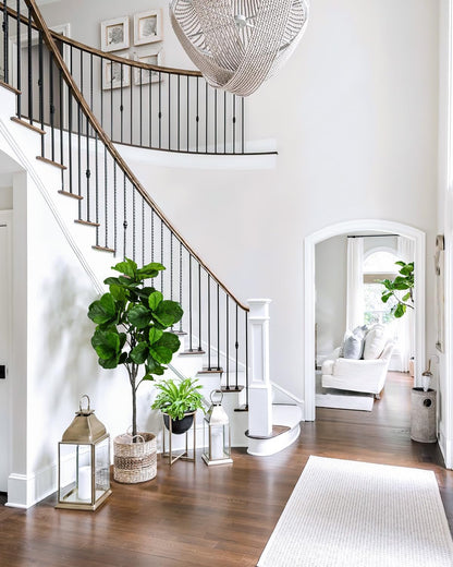 Artificial Fiddle Leaf Fig Tree 6FT with White Planter