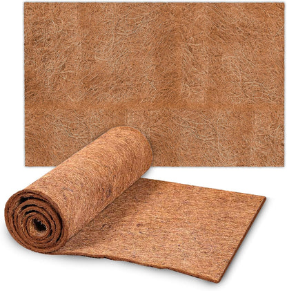 Coco Fiber Hermit Crab & Reptile Carpet, Gecko Terrarium Liner, and Floor Bedding Substrate & Supplies, Climbing Wall Carpet & Mat for Hermit Crabs, 10" x 13", 1 Piece Per Pack