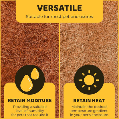 Coco Fiber Hermit Crab & Reptile Carpet, Gecko Terrarium Liner, and Floor Bedding Substrate & Supplies, Climbing Wall Carpet & Mat for Hermit Crabs, 10" x 13", 1 Piece Per Pack
