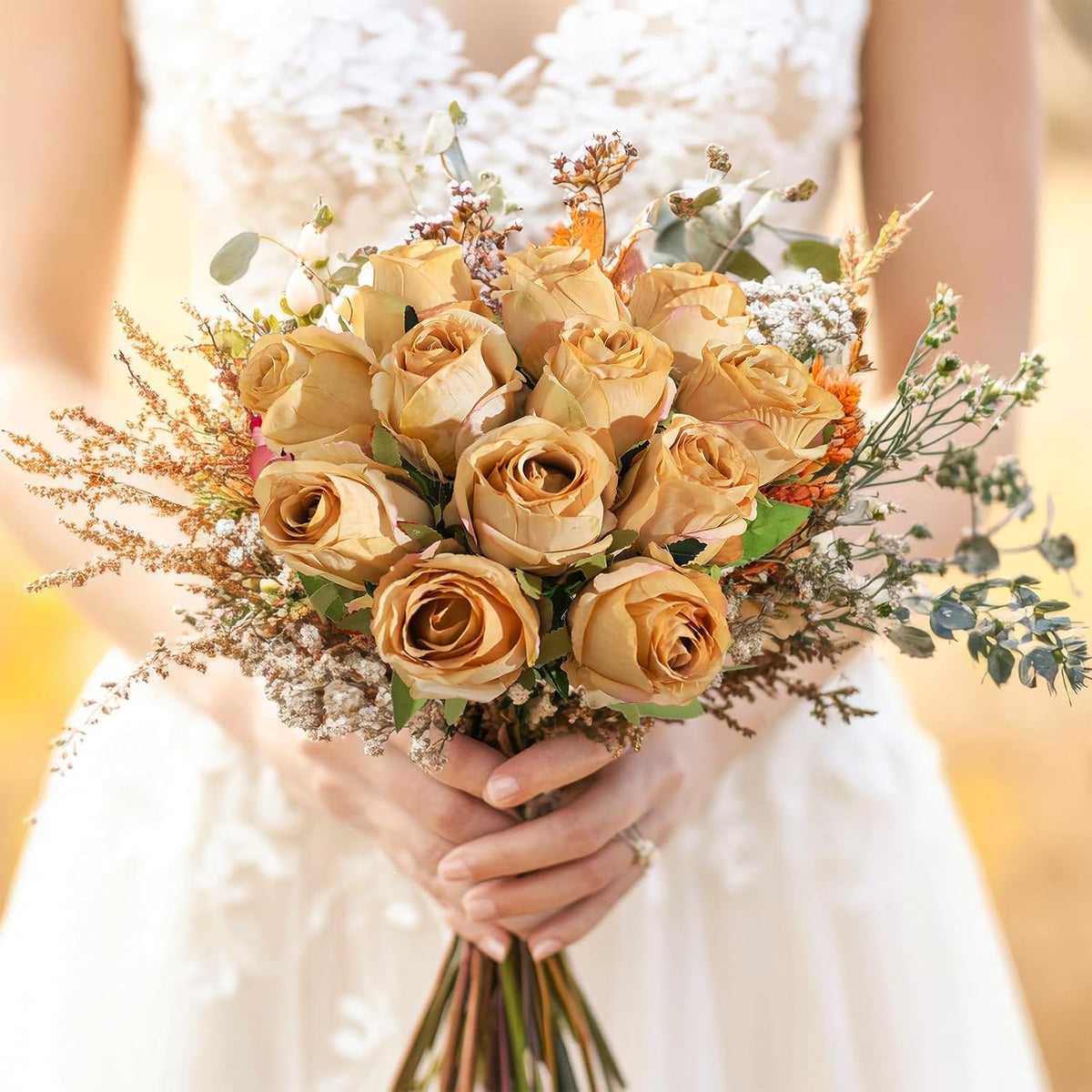 12Pcs Realistic Fake Light Pink Roses Faux Flowers with Long Stems, Artificial Silk Rose Flowers for Valentines Day Home Wedding Decor Bridal Bouquet