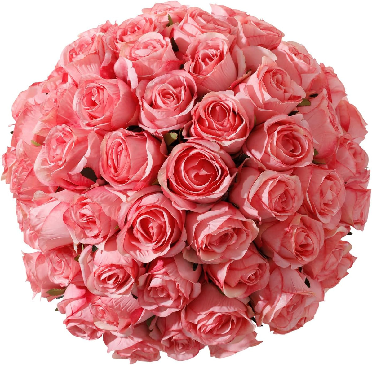 12Pcs Realistic Fake Light Pink Roses Faux Flowers with Long Stems, Artificial Silk Rose Flowers for Valentines Day Home Wedding Decor Bridal Bouquet