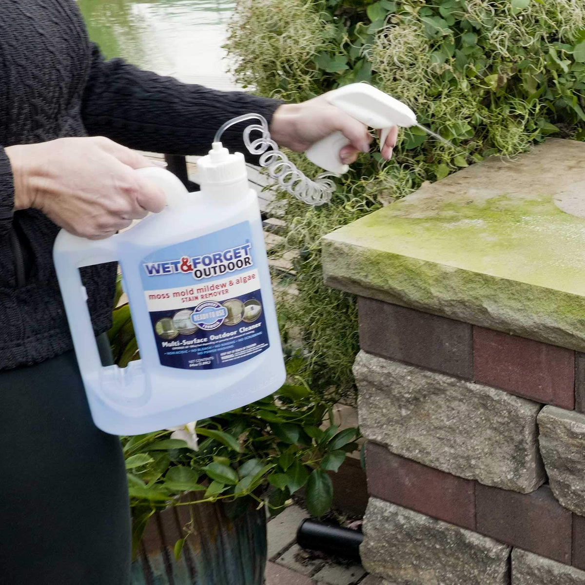 Outdoor Cleaner & Stain Remover - Mold, Mildew & Algae, 64oz