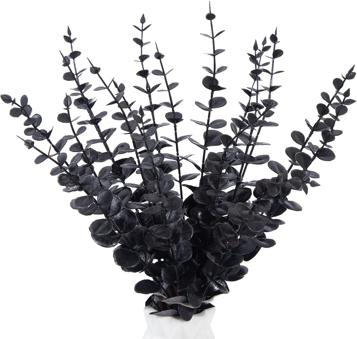 18pcs Eucalyptus Stems Greenery Stems Fake Leaves Artificial Dried Flowers Bouquet Faux Branches Centerpiece Flores Plants for Home Party Decor Wedding Decoration