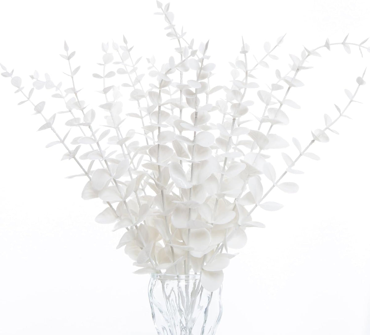 18pcs Eucalyptus Stems Greenery Stems Fake Leaves Artificial Dried Flowers Bouquet Faux Branches Centerpiece Flores Plants for Home Party Decor Wedding Decoration