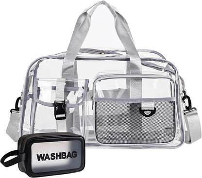 Small Gym Bag for Women, Travel Duffle Bag Carry On Weekender Bag with Shoe Compartment - Colors A