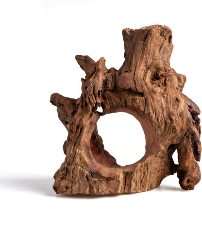 Porous Natural Driftwood for Aquarium, Aquascaping Driftwood with Holes, Hand-Selected Tunnels & Hideouts, Aquascaping Hardscape, Terrarium Reptile Décor, No Paint or Resin (12-16" (30-40 cm))
