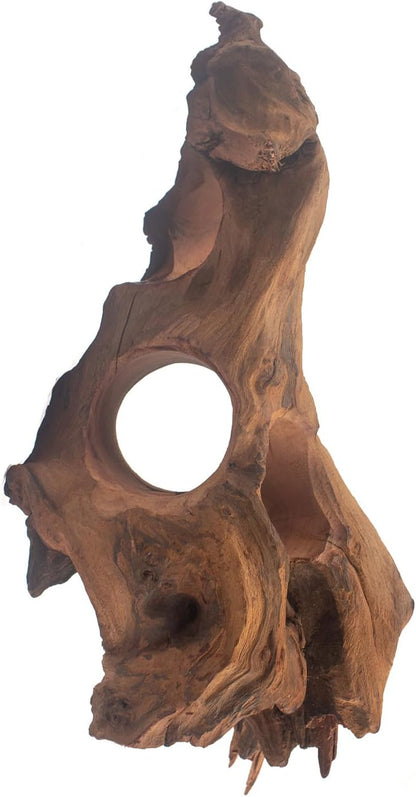 Porous Natural Driftwood for Aquarium, Aquascaping Driftwood with Holes, Hand-Selected Tunnels & Hideouts, Aquascaping Hardscape, Terrarium Reptile Décor, No Paint or Resin (12-16" (30-40 cm))