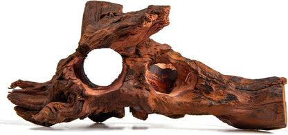 Porous Natural Driftwood for Aquarium, Aquascaping Driftwood with Holes, Hand-Selected Tunnels & Hideouts, Aquascaping Hardscape, Terrarium Reptile Décor, No Paint or Resin (12-16" (30-40 cm))