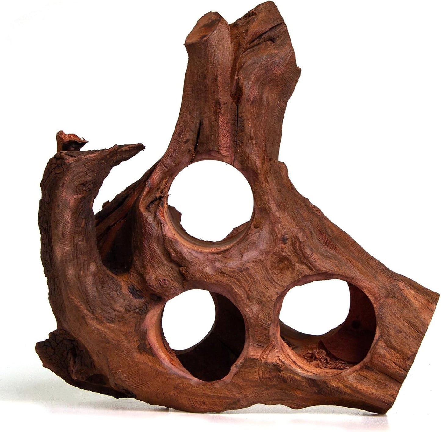 Porous Natural Driftwood for Aquarium, Aquascaping Driftwood with Holes, Hand-Selected Tunnels & Hideouts, Aquascaping Hardscape, Terrarium Reptile Décor, No Paint or Resin (12-16" (30-40 cm))