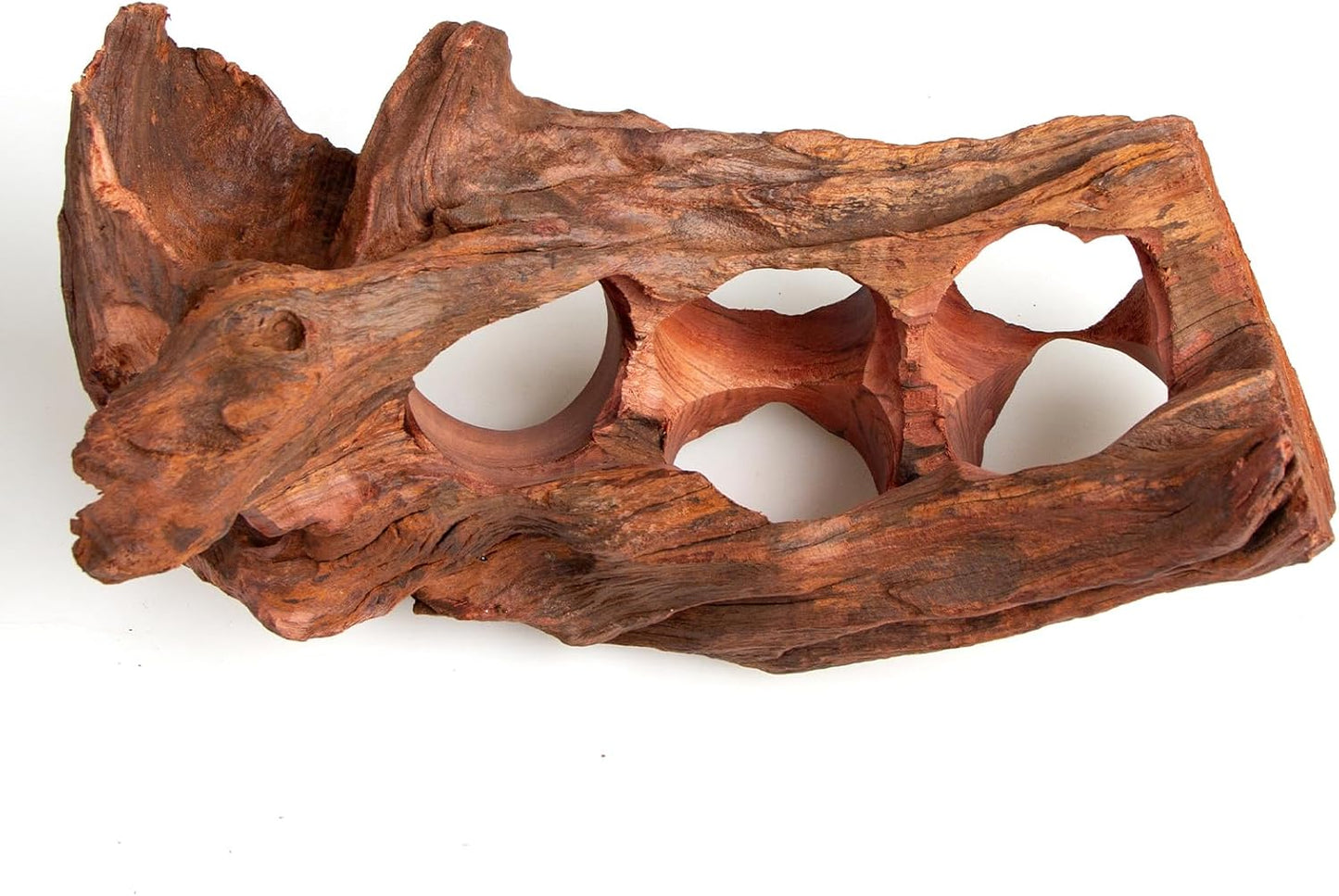 Porous Natural Driftwood for Aquarium, Aquascaping Driftwood with Holes, Hand-Selected Tunnels & Hideouts, Aquascaping Hardscape, Terrarium Reptile Décor, No Paint or Resin (12-16" (30-40 cm))