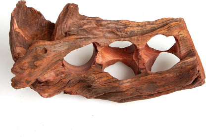 Porous Natural Driftwood for Aquarium, Aquascaping Driftwood with Holes, Hand-Selected Tunnels & Hideouts, Aquascaping Hardscape, Terrarium Reptile Décor, No Paint or Resin (12-16" (30-40 cm))
