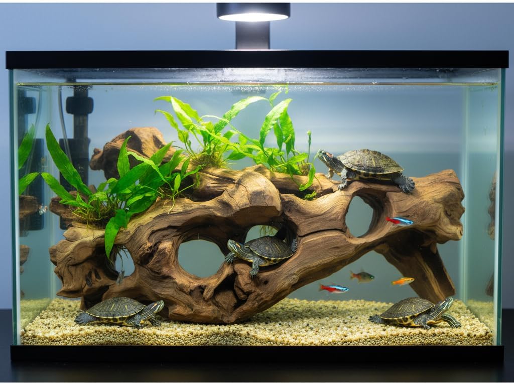 Porous Natural Driftwood for Aquarium, Aquascaping Driftwood with Holes, Hand-Selected Tunnels & Hideouts, Aquascaping Hardscape, Terrarium Reptile Décor, No Paint or Resin (12-16" (30-40 cm))