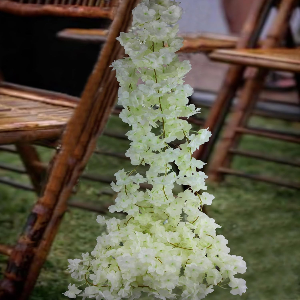 2 Pcs Artificial Cherry Blossom Flower Vines Cherry Blossom Garland 18.48 ft Hanging Silk Flowers Vines Fake Flower Garland Outdoors for Home Wedding Garden Party Arch Office Decor Pink