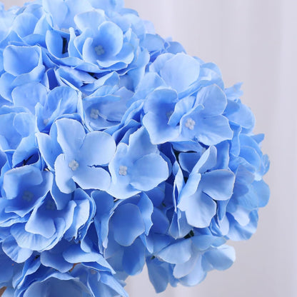 65pcs White Hydrangea Artificial Flowers Bulk (Not Squished, No Steaming Need) Ivory Faux Hydrangeas Bouquet Silk Flowers with Stems for Wedding,Party,Centerpieces,Home,Baby Shower Decor