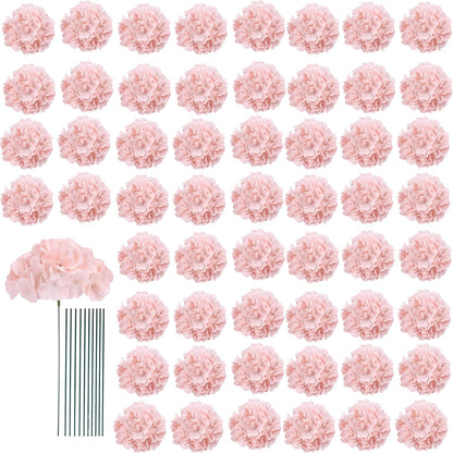 65pcs White Hydrangea Artificial Flowers Bulk (Not Squished, No Steaming Need) Ivory Faux Hydrangeas Bouquet Silk Flowers with Stems for Wedding,Party,Centerpieces,Home,Baby Shower Decor