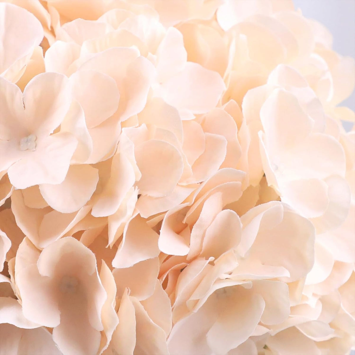 65pcs White Hydrangea Artificial Flowers Bulk (Not Squished, No Steaming Need) Ivory Faux Hydrangeas Bouquet Silk Flowers with Stems for Wedding,Party,Centerpieces,Home,Baby Shower Decor