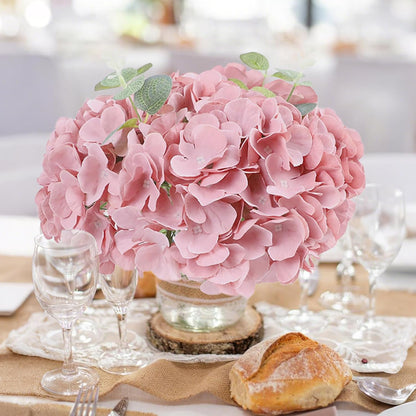 65pcs White Hydrangea Artificial Flowers Bulk (Not Squished, No Steaming Need) Ivory Faux Hydrangeas Bouquet Silk Flowers with Stems for Wedding,Party,Centerpieces,Home,Baby Shower Decor