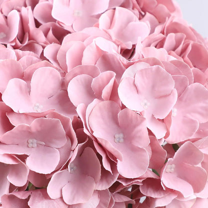 65pcs White Hydrangea Artificial Flowers Bulk (Not Squished, No Steaming Need) Ivory Faux Hydrangeas Bouquet Silk Flowers with Stems for Wedding,Party,Centerpieces,Home,Baby Shower Decor