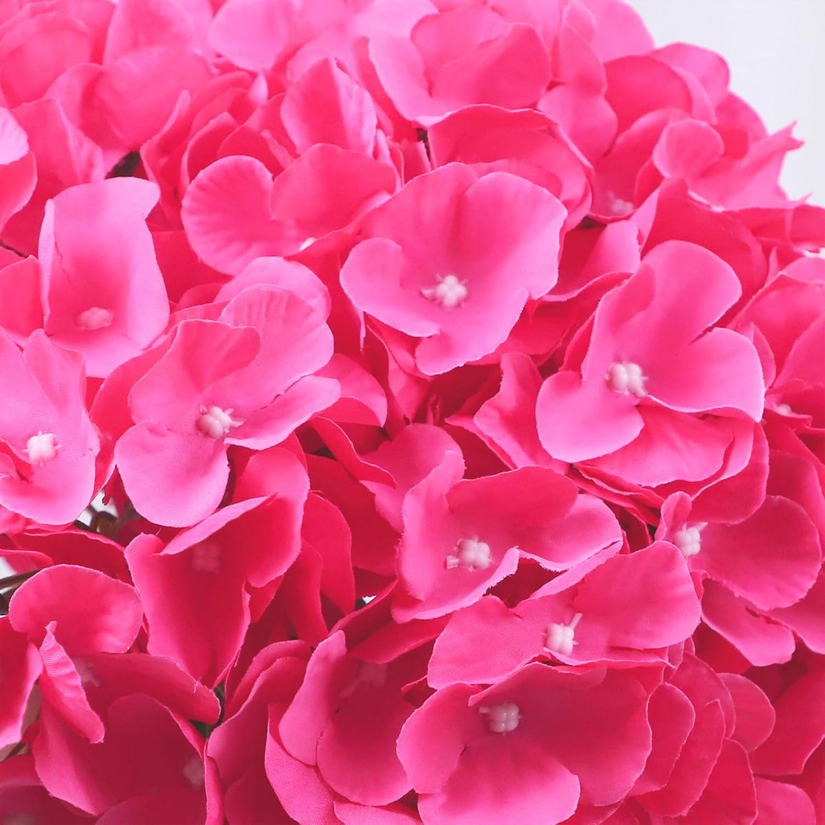 65pcs White Hydrangea Artificial Flowers Bulk (Not Squished, No Steaming Need) Ivory Faux Hydrangeas Bouquet Silk Flowers with Stems for Wedding,Party,Centerpieces,Home,Baby Shower Decor