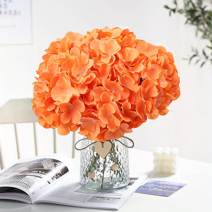 65pcs White Hydrangea Artificial Flowers Bulk (Not Squished, No Steaming Need) Ivory Faux Hydrangeas Bouquet Silk Flowers with Stems for Wedding,Party,Centerpieces,Home,Baby Shower Decor