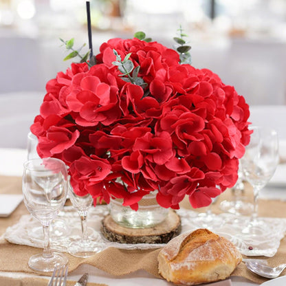 65pcs White Hydrangea Artificial Flowers Bulk (Not Squished, No Steaming Need) Ivory Faux Hydrangeas Bouquet Silk Flowers with Stems for Wedding,Party,Centerpieces,Home,Baby Shower Decor