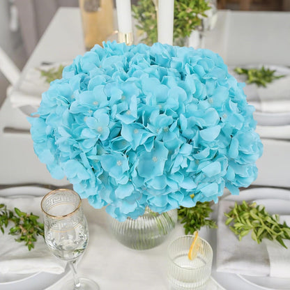 65pcs White Hydrangea Artificial Flowers Bulk (Not Squished, No Steaming Need) Ivory Faux Hydrangeas Bouquet Silk Flowers with Stems for Wedding,Party,Centerpieces,Home,Baby Shower Decor