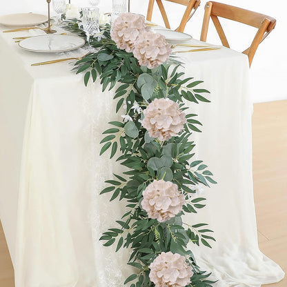 65pcs White Hydrangea Artificial Flowers Bulk (Not Squished, No Steaming Need) Ivory Faux Hydrangeas Bouquet Silk Flowers with Stems for Wedding,Party,Centerpieces,Home,Baby Shower Decor