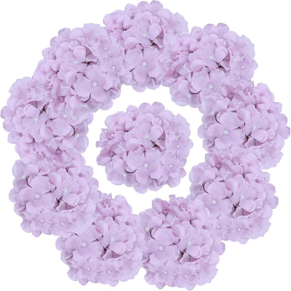 65pcs White Hydrangea Artificial Flowers Bulk (Not Squished, No Steaming Need) Ivory Faux Hydrangeas Bouquet Silk Flowers with Stems for Wedding,Party,Centerpieces,Home,Baby Shower Decor