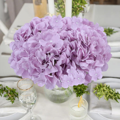 65pcs White Hydrangea Artificial Flowers Bulk (Not Squished, No Steaming Need) Ivory Faux Hydrangeas Bouquet Silk Flowers with Stems for Wedding,Party,Centerpieces,Home,Baby Shower Decor