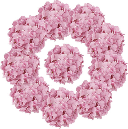 65pcs White Hydrangea Artificial Flowers Bulk (Not Squished, No Steaming Need) Ivory Faux Hydrangeas Bouquet Silk Flowers with Stems for Wedding,Party,Centerpieces,Home,Baby Shower Decor