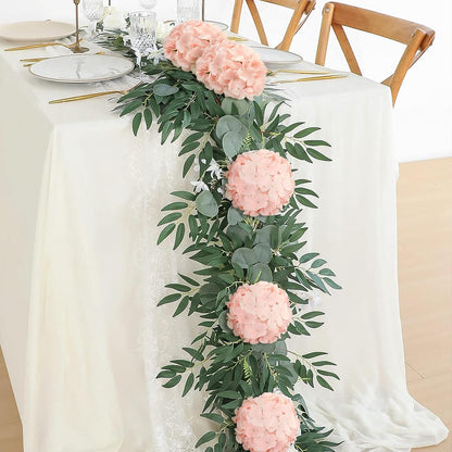 65pcs White Hydrangea Artificial Flowers Bulk (Not Squished, No Steaming Need) Ivory Faux Hydrangeas Bouquet Silk Flowers with Stems for Wedding,Party,Centerpieces,Home,Baby Shower Decor