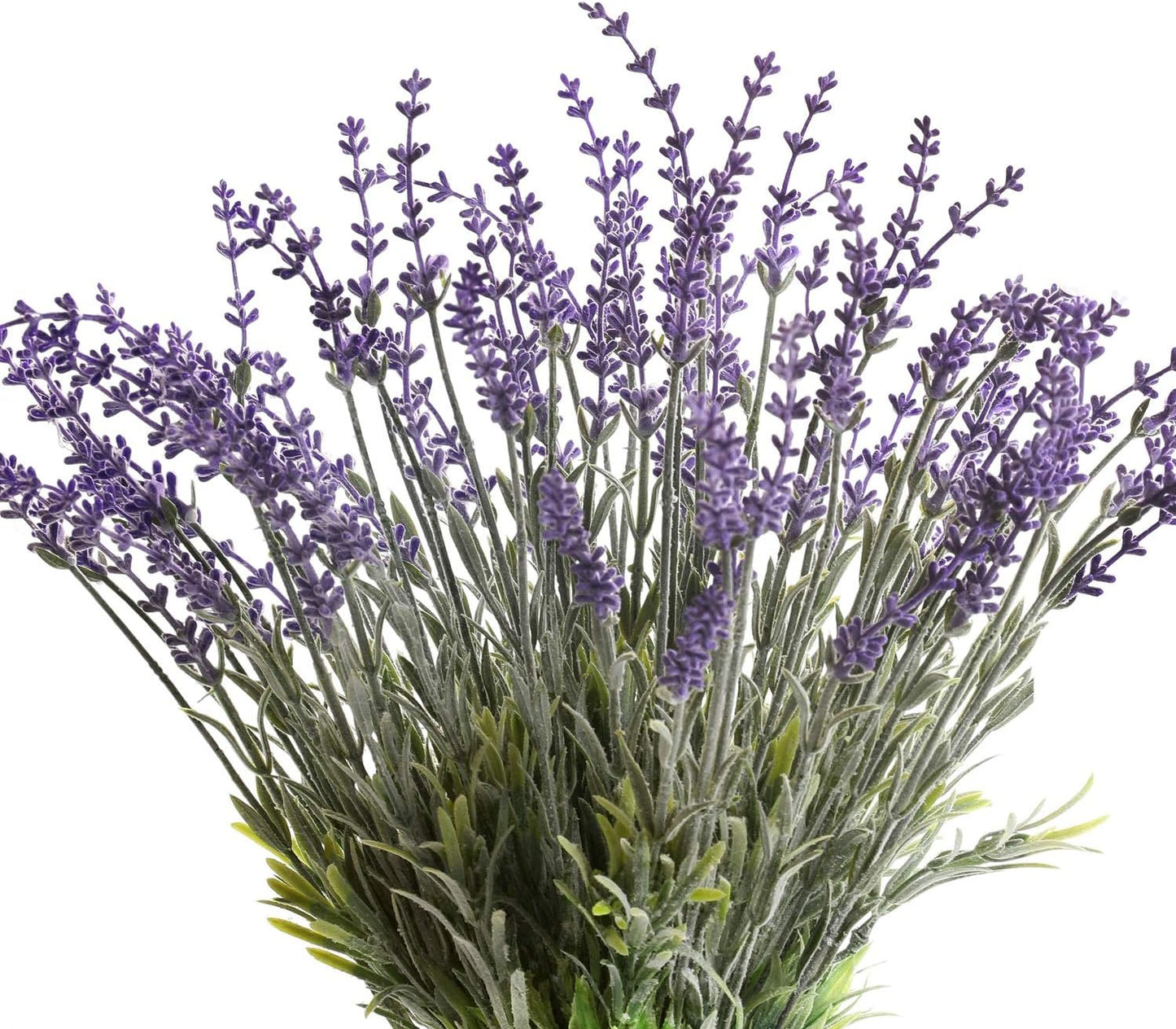 Artificial Lavender Flowers with Silk Flocked Fake Lavender Plant for Wedding Home Table Centerpiece Decor-Pack of 4