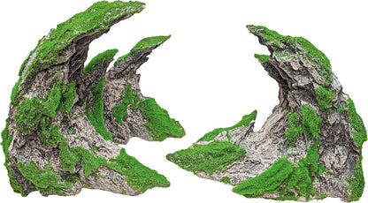 Fish Tank Decor- Jagged Canyon Rock Formation ，Made of Solid Sandstone，Suitable for a Variety of Fish Tank Scenes, DIY Planting Moss, Safe and Non-Toxic