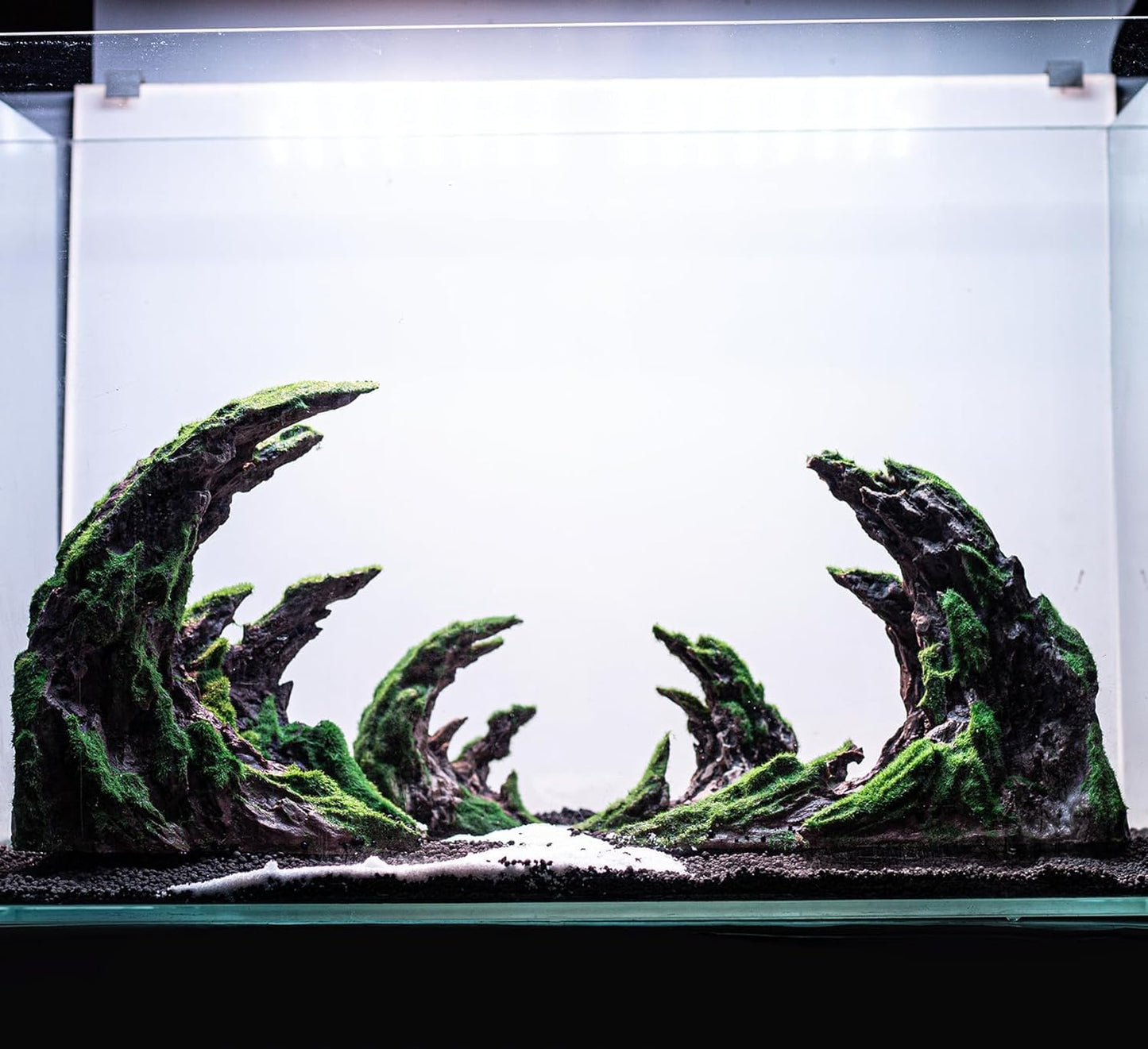 Fish Tank Decor- Jagged Canyon Rock Formation ，Made of Solid Sandstone，Suitable for a Variety of Fish Tank Scenes, DIY Planting Moss, Safe and Non-Toxic