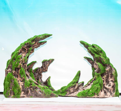 Fish Tank Decor- Jagged Canyon Rock Formation ，Made of Solid Sandstone，Suitable for a Variety of Fish Tank Scenes, DIY Planting Moss, Safe and Non-Toxic