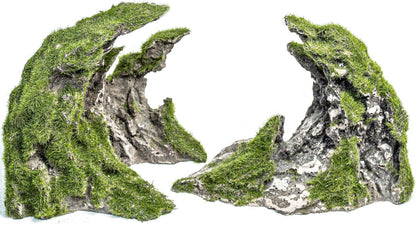 Fish Tank Decor- Jagged Canyon Rock Formation ，Made of Solid Sandstone，Suitable for a Variety of Fish Tank Scenes, DIY Planting Moss, Safe and Non-Toxic