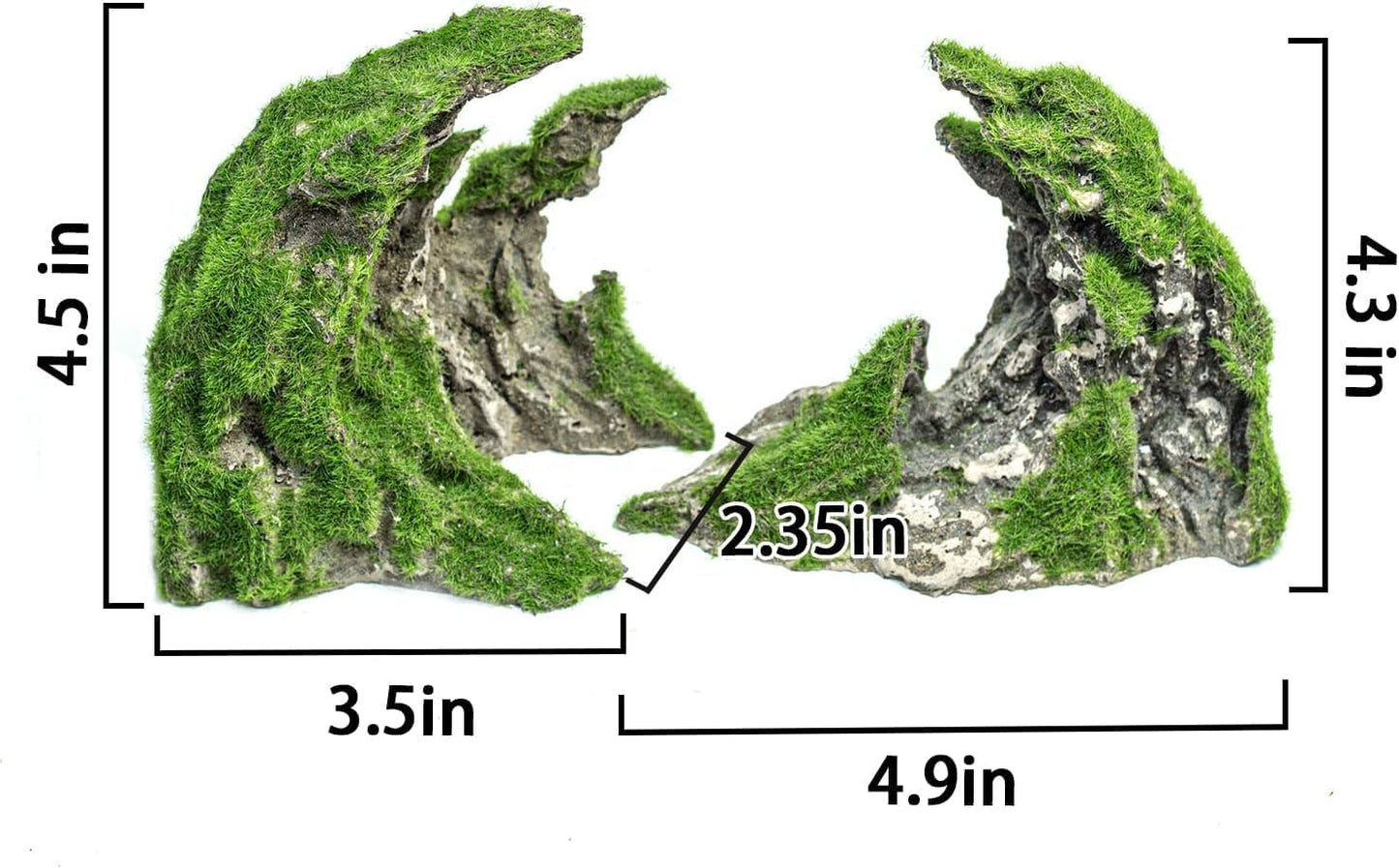 Fish Tank Decor- Jagged Canyon Rock Formation ，Made of Solid Sandstone，Suitable for a Variety of Fish Tank Scenes, DIY Planting Moss, Safe and Non-Toxic