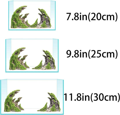 Fish Tank Decor- Jagged Canyon Rock Formation ，Made of Solid Sandstone，Suitable for a Variety of Fish Tank Scenes, DIY Planting Moss, Safe and Non-Toxic