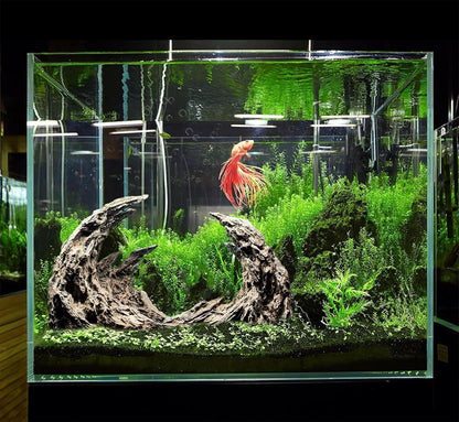 Fish Tank Decor- Jagged Canyon Rock Formation ，Made of Solid Sandstone，Suitable for a Variety of Fish Tank Scenes, DIY Planting Moss, Safe and Non-Toxic