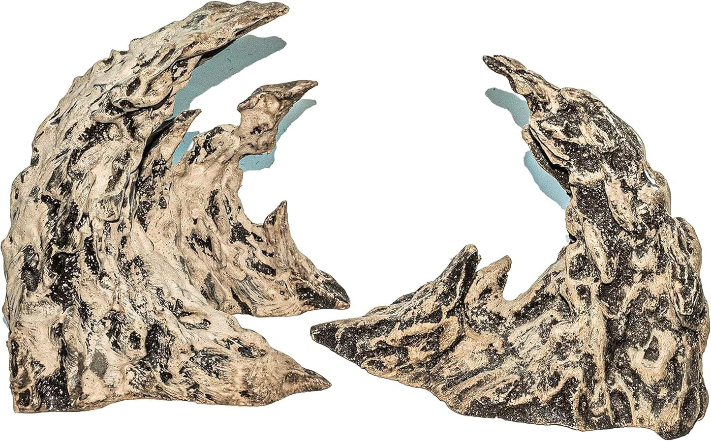 Fish Tank Decor- Jagged Canyon Rock Formation ，Made of Solid Sandstone，Suitable for a Variety of Fish Tank Scenes, DIY Planting Moss, Safe and Non-Toxic