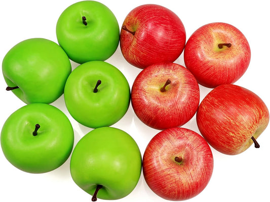 Artificial Apples Fake Frutis Apples, Simulation Apples for Home Decoration Lifelike Normal Size Apples Fake Apples for Kichen Party Chirstmas Decor (6 Pcs Red Apple)