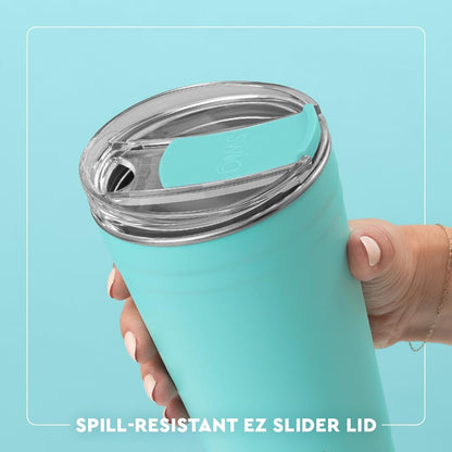 32oz Insulated Tumbler with Lid, Lemon Meringue | Triple Insulated Stainless Steel - Lid Included - Keeps Drinks Cold or Hot - Cup Holder Friendly - Dishwasher Safe