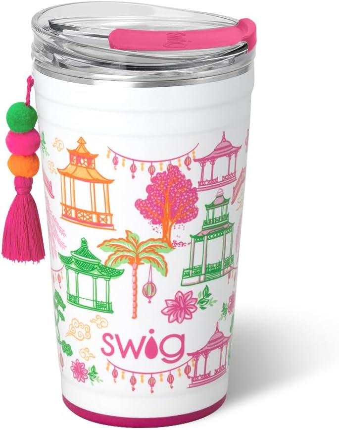 32oz Insulated Tumbler with Lid, Lemon Meringue | Triple Insulated Stainless Steel - Lid Included - Keeps Drinks Cold or Hot - Cup Holder Friendly - Dishwasher Safe