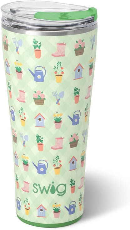 32oz Insulated Tumbler with Lid, Lemon Meringue | Triple Insulated Stainless Steel - Lid Included - Keeps Drinks Cold or Hot - Cup Holder Friendly - Dishwasher Safe