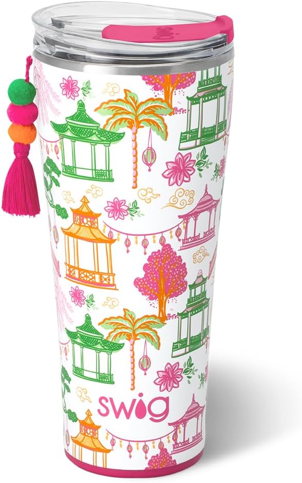 32oz Insulated Tumbler with Lid, Lemon Meringue | Triple Insulated Stainless Steel - Lid Included - Keeps Drinks Cold or Hot - Cup Holder Friendly - Dishwasher Safe